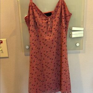 Urban Outfitters Pink Floral Mini Dress